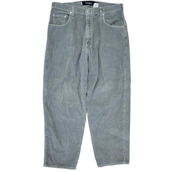 Levis Mens Jeans Size 36x32 Baggy Thick Corduroy Gray